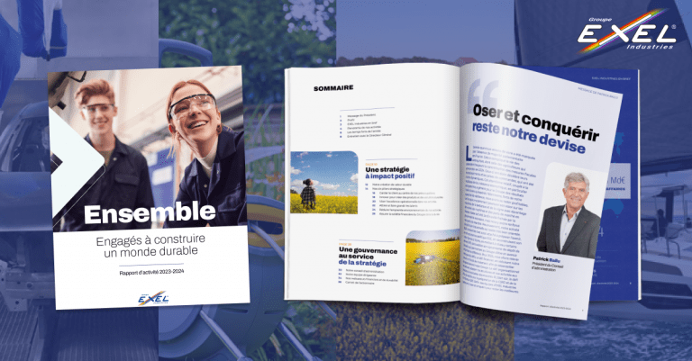 Découvrez le Rapport d’activité 2023–2024 du groupe EXEL Industries